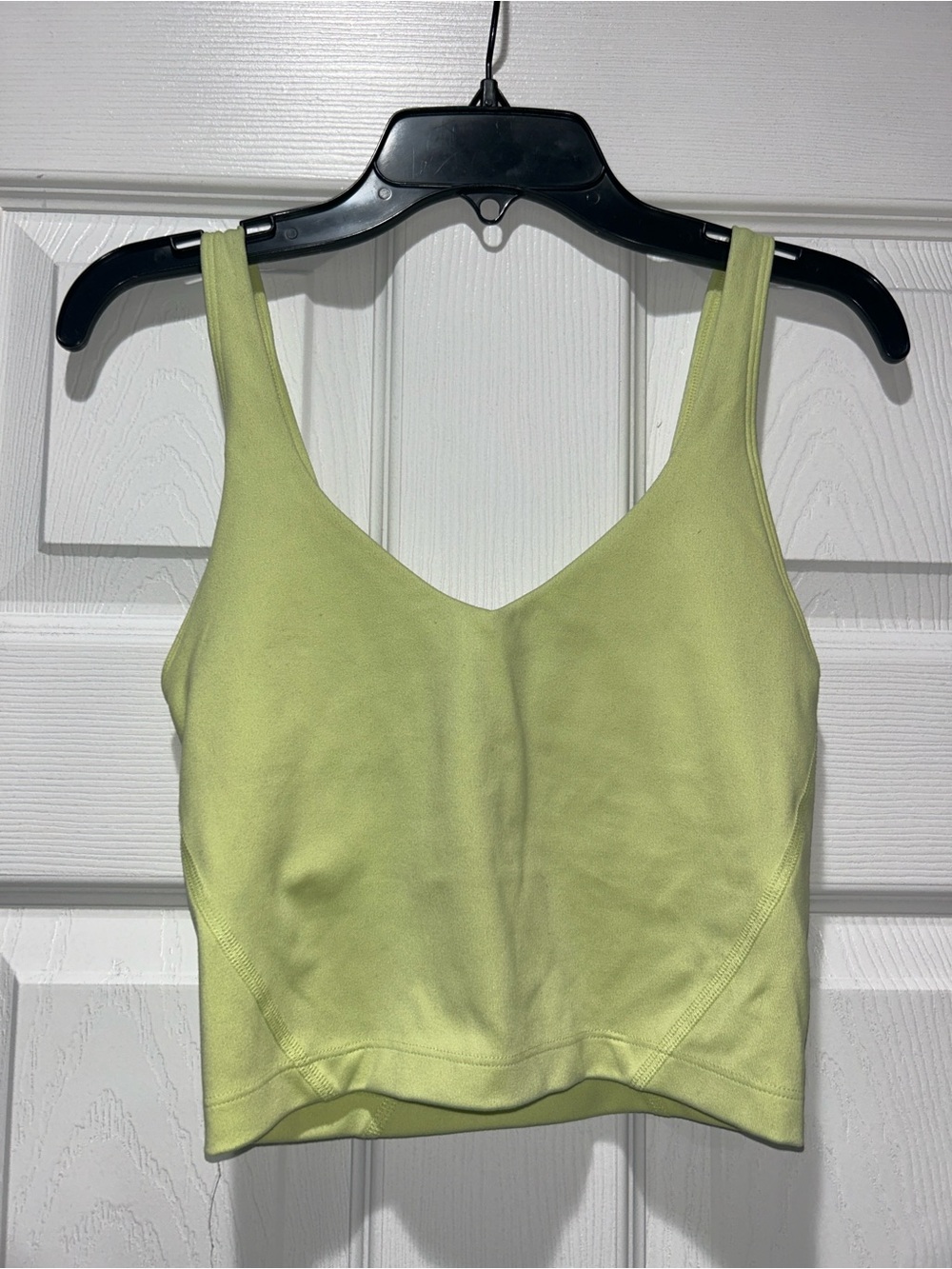 Gilly Hicks Lime Green V-Neck Cropped Tank
